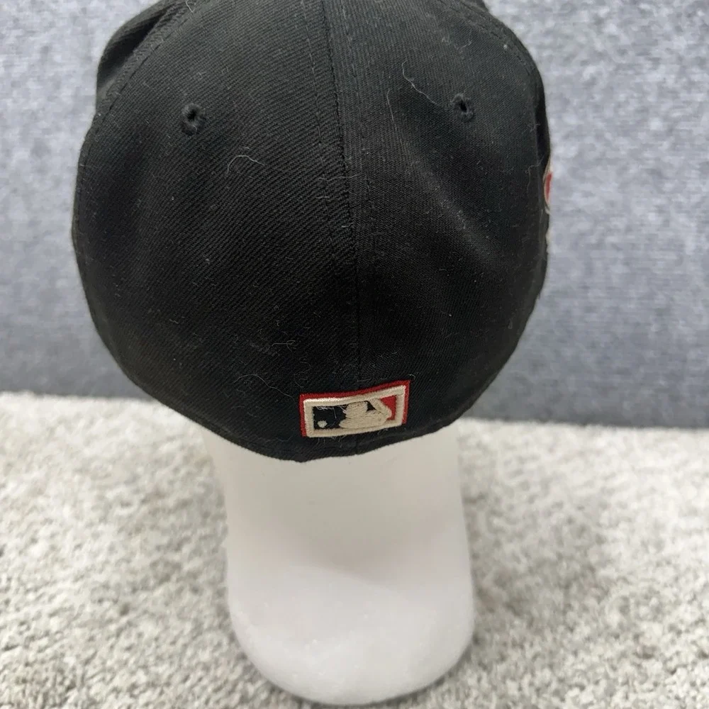 New Era Baltimore Orioles black fitted hat cap men's size 7.5‎ (misprint) DIRTY